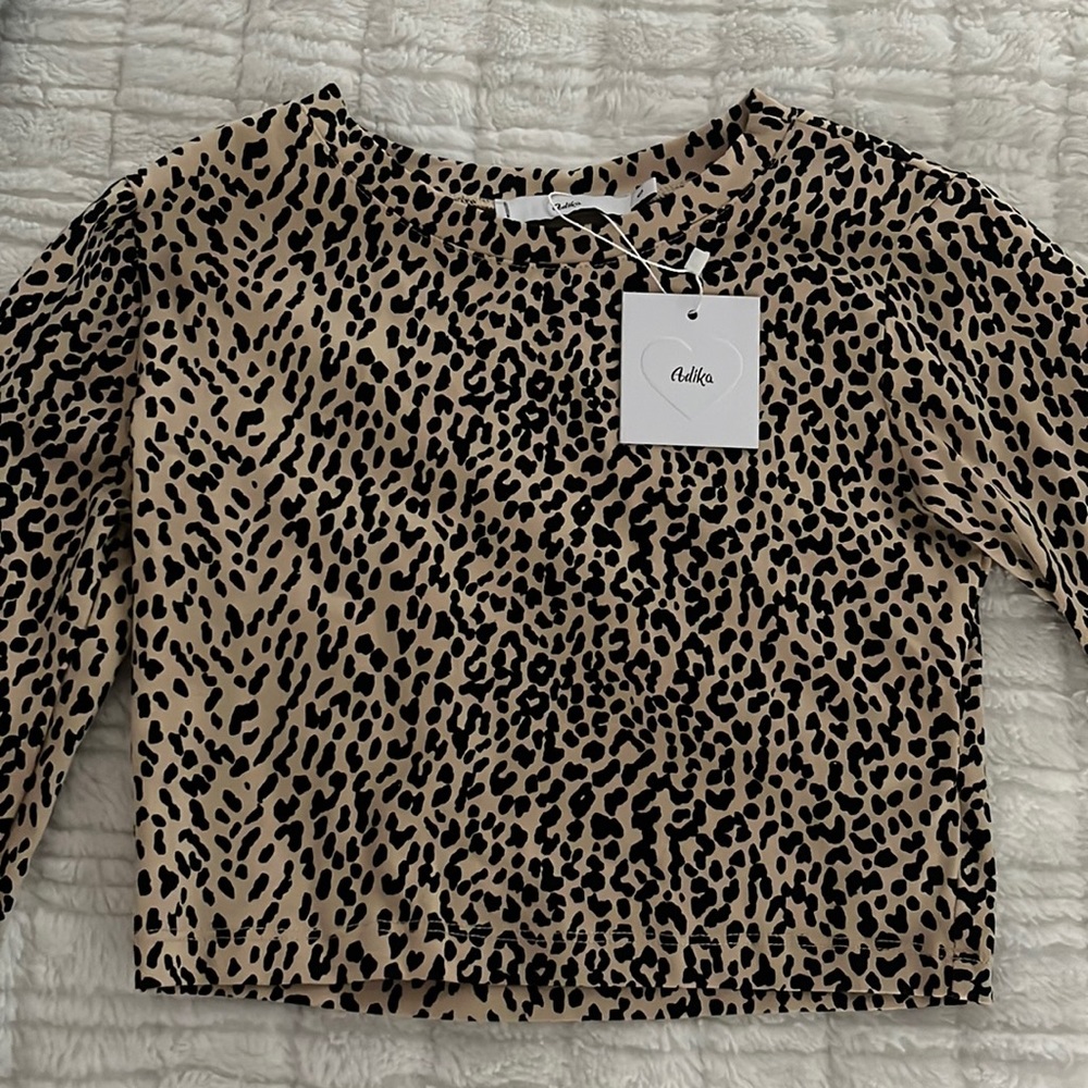 Adika Cheetah Print Long Sleeve Top